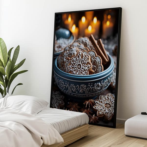 Gingerbread Wonders Gingerbread Wonders, 60x90 cm, guld aluminiumsramme, 230 gsm mat papir