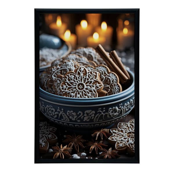 Gingerbread Wonders Gingerbread Wonders, 60x90 cm, guld aluminiumsramme, 230 gsm mat papir