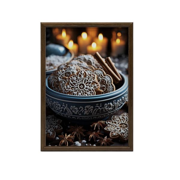 Gingerbread Wonders Gingerbread Wonders, 60x90 cm, guld aluminiumsramme, 230 gsm mat papir