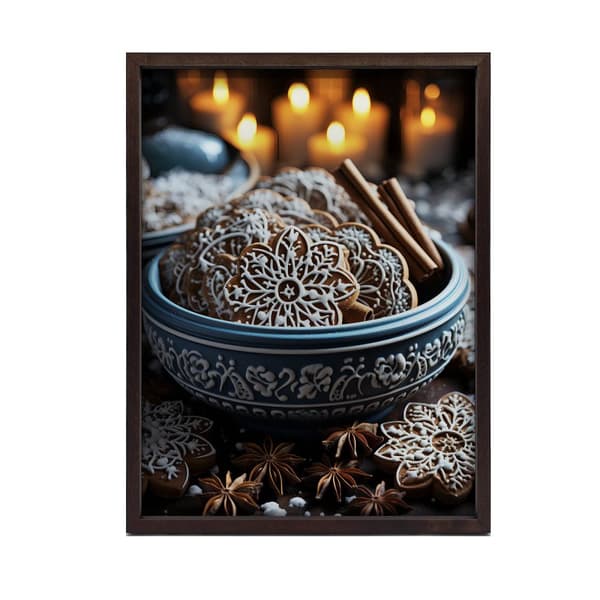 Gingerbread Wonders Gingerbread Wonders, 60x90 cm, guld aluminiumsramme, 230 gsm mat papir
