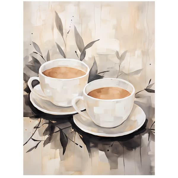 Coffee Simplicity Coffee Simplicity, 50x70 cm, mørkebrun træramme, 230 gsm mat papir