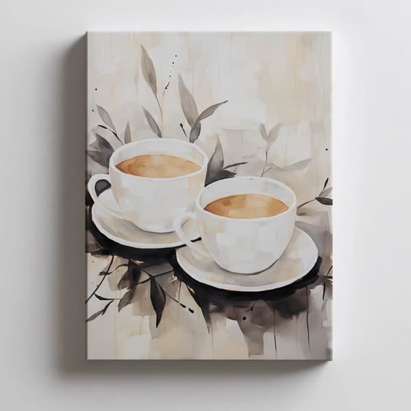 Coffee Simplicity Coffee Simplicity, 50x70 cm, mørkebrun træramme, 230 gsm mat papir