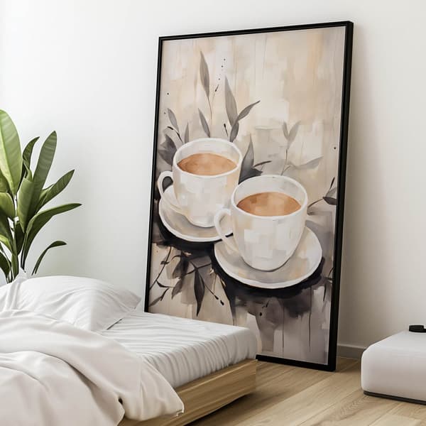 Coffee Simplicity Coffee Simplicity, 50x70 cm, mørkebrun træramme, 230 gsm mat papir