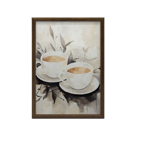 Coffee Simplicity Coffee Simplicity, 50x70 cm, mørkebrun træramme, 230 gsm mat papir
