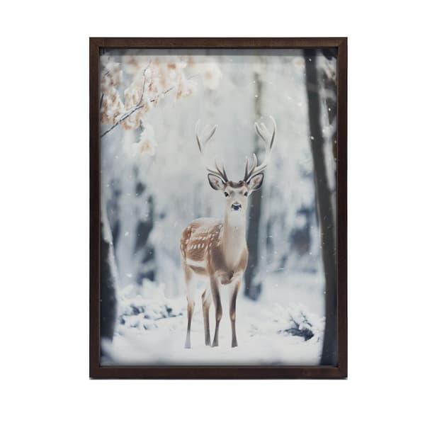 Young Deer in Winter Forest Young Deer in Winter Forest, 30x40 cm, oinramad, 230 gsm matt papper