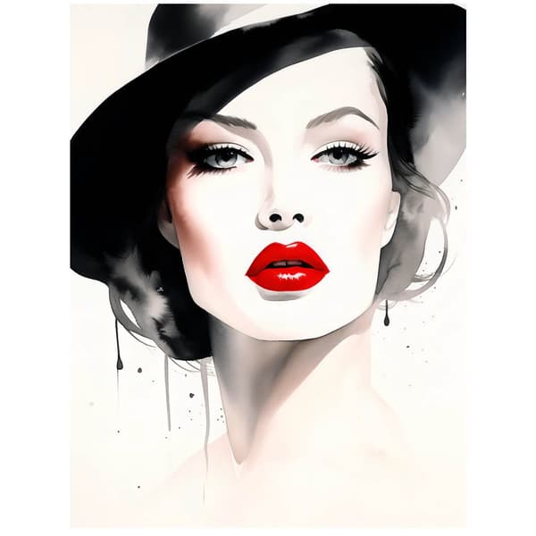 Portrait of Delicacy Portrait of Delicacy, 60x90 cm, guld aluminiumsramme, 230 gsm mat papir