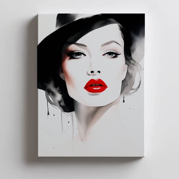 Portrait of Delicacy Portrait of Delicacy, 60x90 cm, guld aluminiumsramme, 230 gsm mat papir
