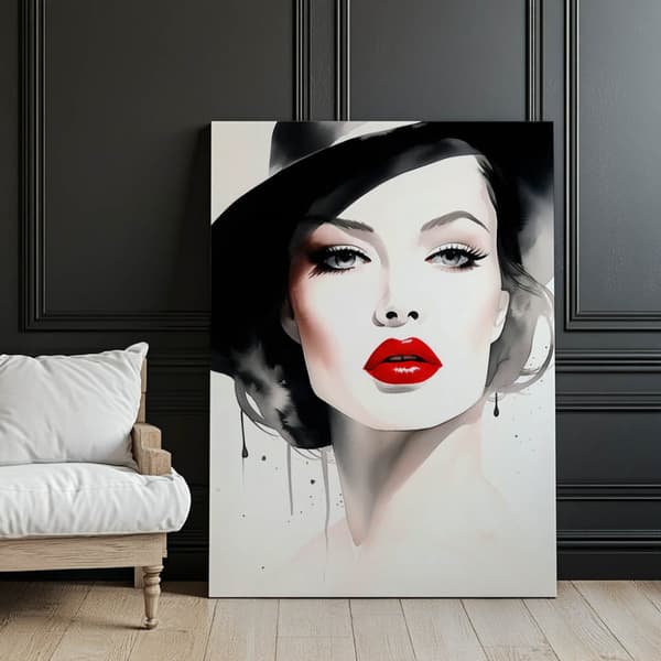 Portrait of Delicacy Portrait of Delicacy, 60x90 cm, guld aluminiumsramme, 230 gsm mat papir