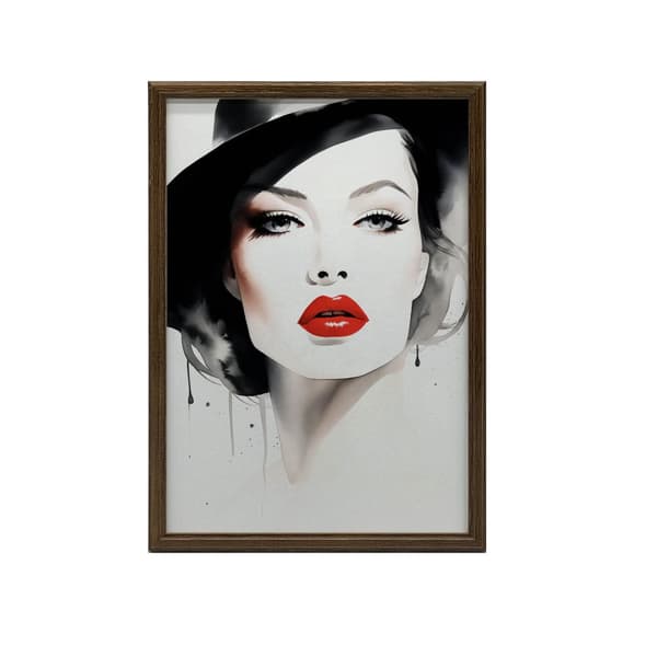 Portrait of Delicacy Portrait of Delicacy, 60x90 cm, guld aluminiumsramme, 230 gsm mat papir