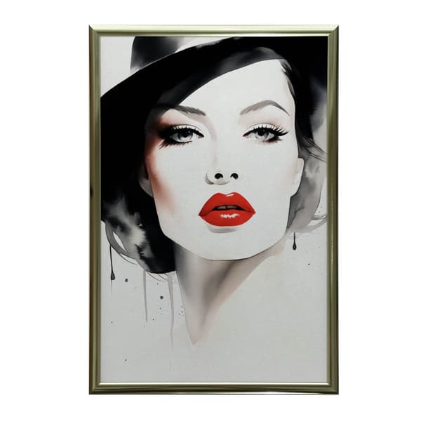 Portrait of Delicacy Portrait of Delicacy, 60x90 cm, guld aluminiumsramme, 230 gsm mat papir