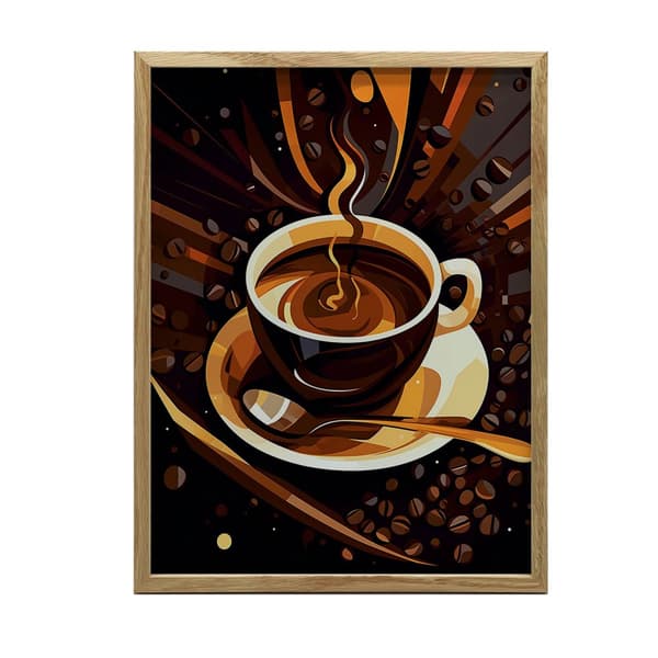 Retro Aroma Retro Aroma, 40x50 cm, sort aluminiumsramme, 230 gsm mat papir