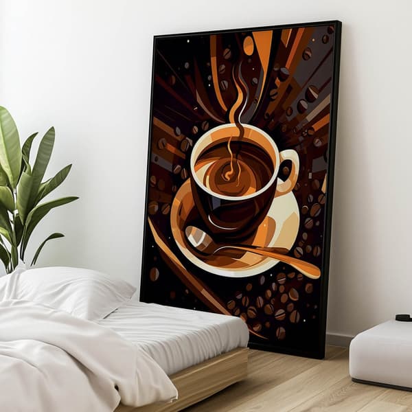 Retro Aroma Retro Aroma, 50x70 cm, oinramad, premium canvas på bår