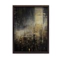 Miniatyrbild 2 av 10: City Lights, svart och guld affisch City Lights, svart och guld affisch, 50x70 cm, oinramad, premium canvas på bår