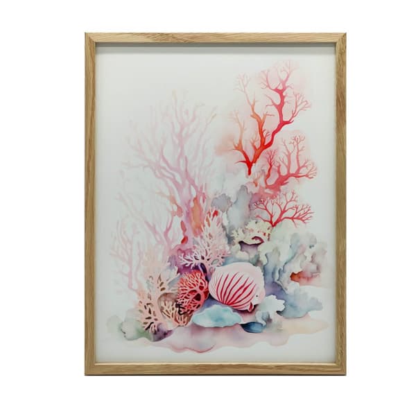 Colorful Tales from the Underwater World Colorful Tales from the Underwater World, 30x40 cm, sort aluminiumsramme, 230 gsm mat papir