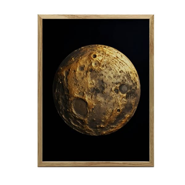 Golden Night Golden Night, 30x40 cm, guld aluminiumsramme, 230 gsm mat papir