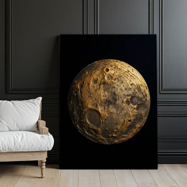 Golden Night Golden Night, 50x70 cm, lys egetræsramme, 230 gsm mat papir
