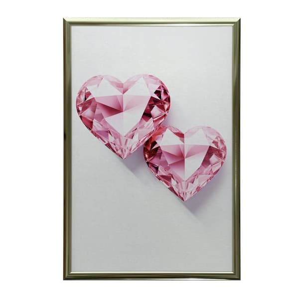 Glitter Hearts: Romantic Story Glitter Hearts: Romantic Story, 30x40 cm, uindrammet, 230 gsm mat papir