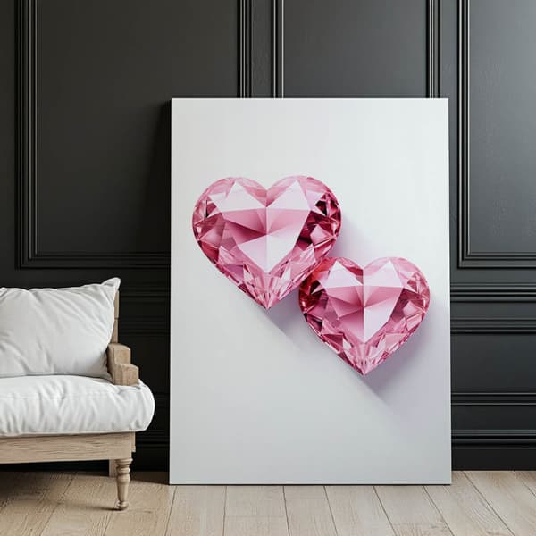 Glitter Hearts: Romantic Story Glitter Hearts: Romantic Story, 30x40 cm, uindrammet, 230 gsm mat papir