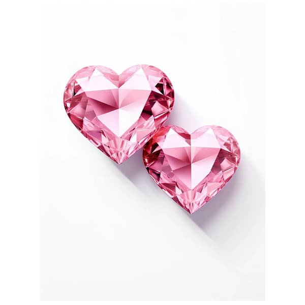 Glitter Hearts: Romantic Story Glitter Hearts: Romantic Story, 70x100 cm, uindrammet, 230 gsm mat papir
