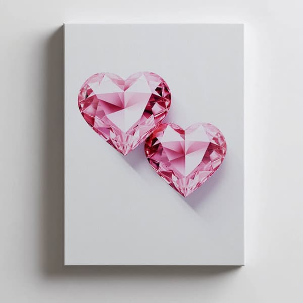 Glitter Hearts: Romantic Story Glitter Hearts: Romantic Story, 70x100 cm, uindrammet, 230 gsm mat papir