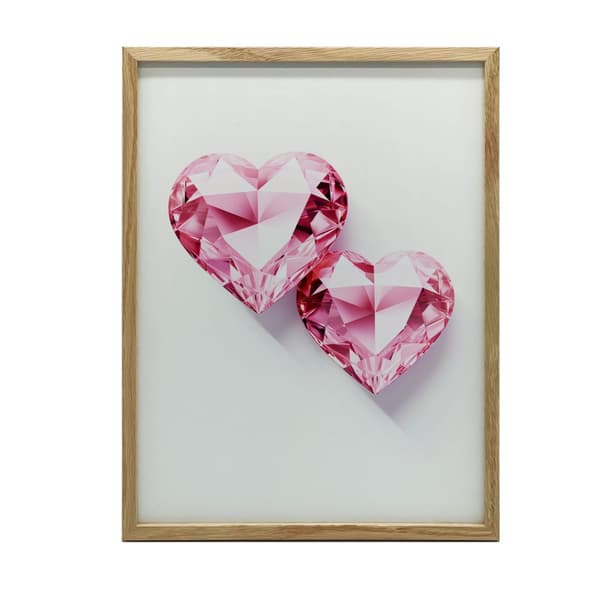 Glitter Hearts: Romantic Story Glitter Hearts: Romantic Story, 70x100 cm, uindrammet, 230 gsm mat papir