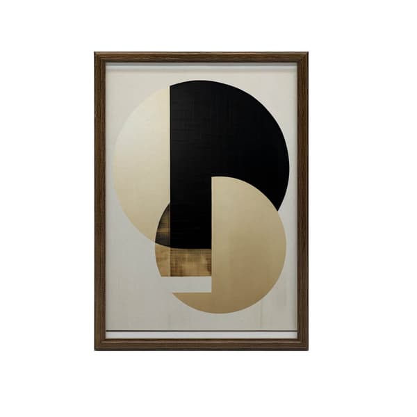 Interpenetrating Colors of Gold and Black Interpenetrating Colors of Gold and Black, 30x40 cm, guld aluminiumram, 230 gsm matt papper