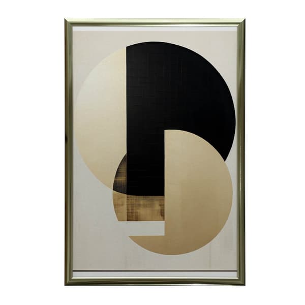 Interpenetrating Colors of Gold and Black Interpenetrating Colors of Gold and Black, 30x40 cm, guld aluminiumram, 230 gsm matt papper