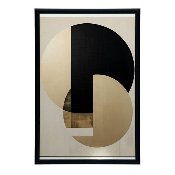 Interpenetrating Colors of Gold and Black Interpenetrating Colors of Gold and Black, 30x40 cm, guld aluminiumram, 230 gsm matt papper