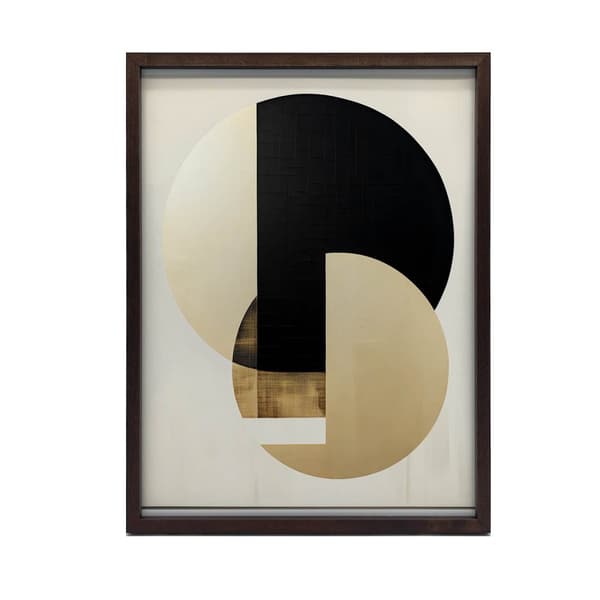 Interpenetrating Colors of Gold and Black Interpenetrating Colors of Gold and Black, 30x40 cm, guld aluminiumram, 230 gsm matt papper