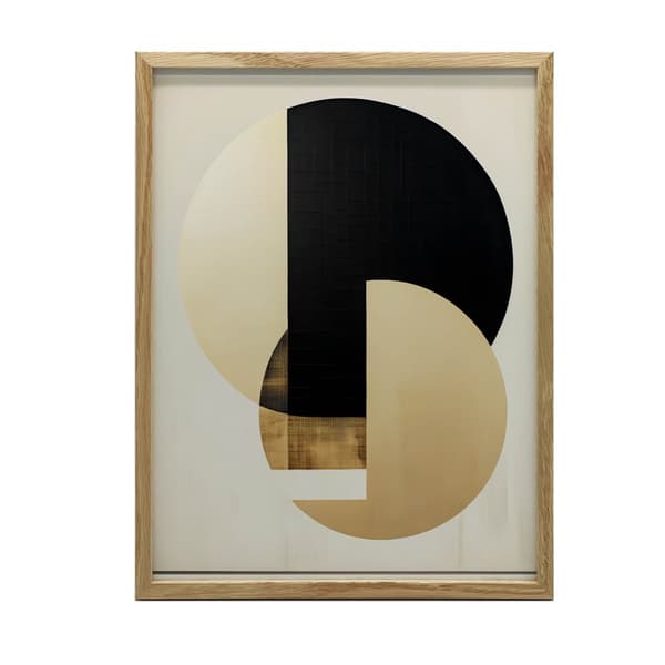 Interpenetrating Colors of Gold and Black Interpenetrating Colors of Gold and Black, 30x40 cm, guld aluminiumram, 230 gsm matt papper