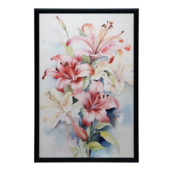 Lilies: The Delicacy of Spring Lilies: The Delicacy of Spring, 70x100 cm, lys egetræsramme, 230 gsm mat papir