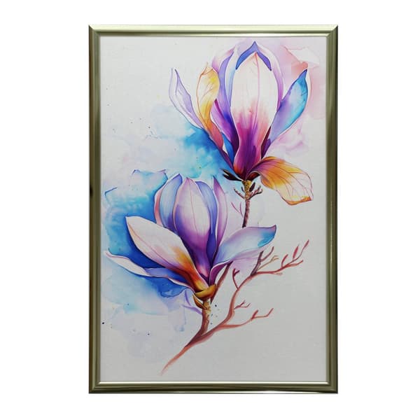 Magnolia Colour Explosion Magnolia Colour Explosion, 50x70 cm, lys egetræsramme, 230 gsm mat papir