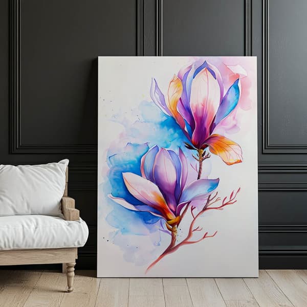 Magnolia Color Explosion Magnolia Color Explosion, 70x100 cm, tummanruskea puurunko, 230 gsm mattapaperi