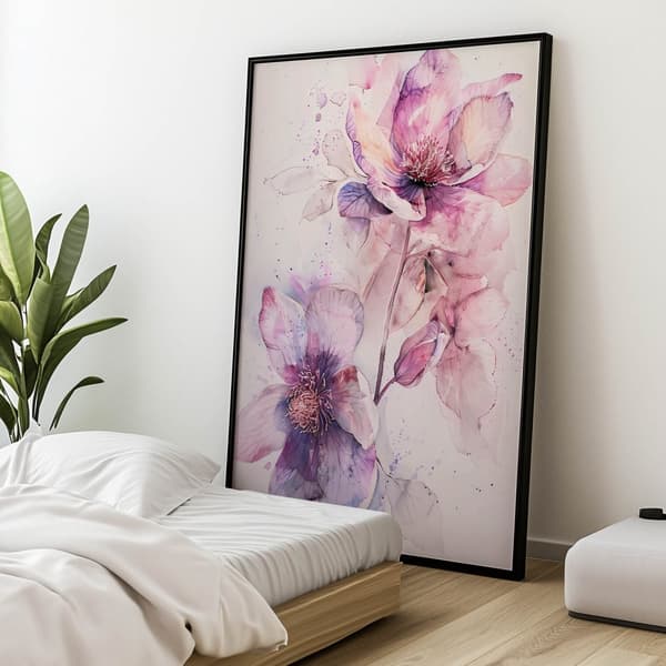 Blomsporträtt av våren Blomsporträtt av våren, 70x100 cm, oinramad, premiumduk på bår