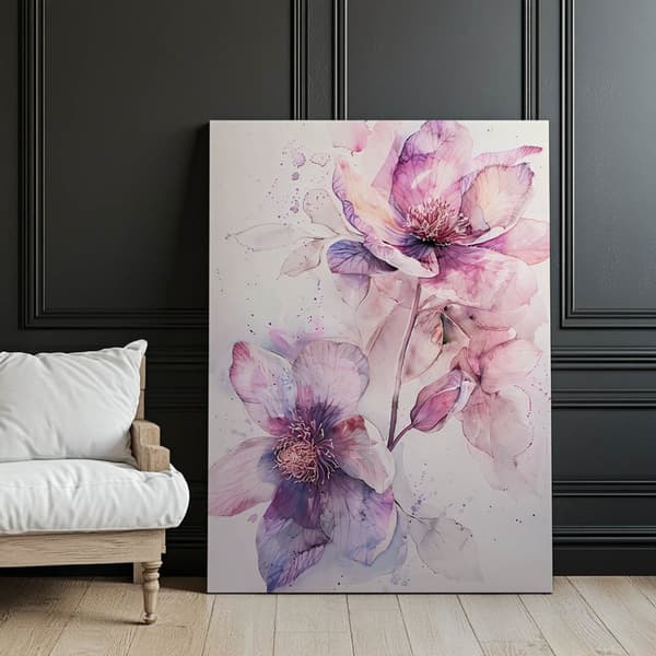Blomsporträtt av våren Blomsporträtt av våren, 70x100 cm, oinramad, premiumduk på bår
