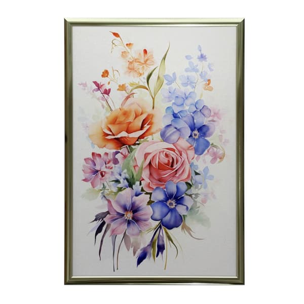 Æterisk havebuket Æterisk havebuket, 70x100 cm, sort aluminiumsramme, 230 gsm mat papir