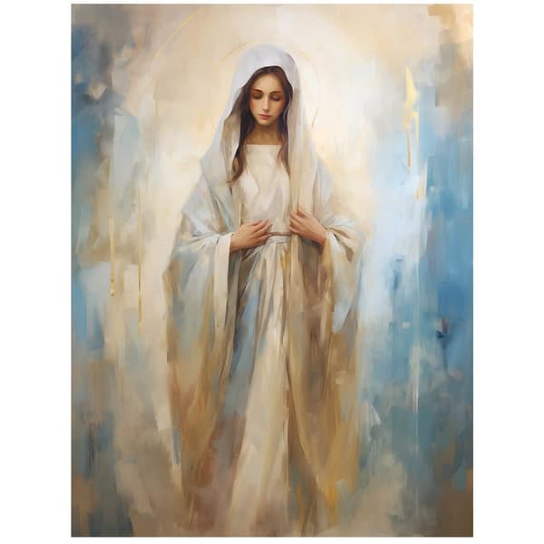 Sacred Beauty - Mary Sacred Beauty - Mary, 40x50 cm, sort aluminiumsramme, 230 gsm mat papir