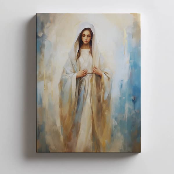 Sacred Beauty - Mary Sacred Beauty - Mary, 60x90 cm, sort aluminiumsramme, 230 gsm mat papir