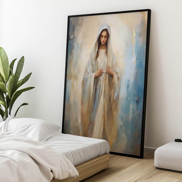 Sacred Beauty - Mary Sacred Beauty - Mary, 60x90 cm, sort aluminiumsramme, 230 gsm mat papir