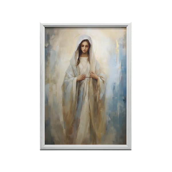 Sacred Beauty - Mary Sacred Beauty - Mary, 60x90 cm, sort aluminiumsramme, 230 gsm mat papir