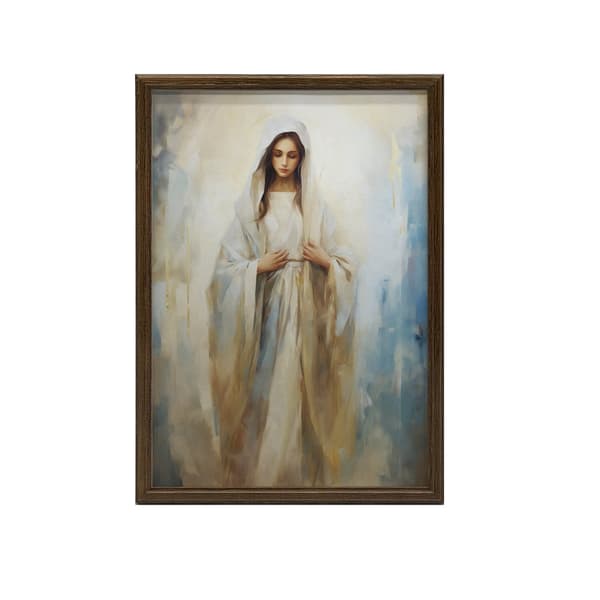 Sacred Beauty - Mary Sacred Beauty - Mary, 60x90 cm, guld aluminiumsramme, 230 gsm mat papir
