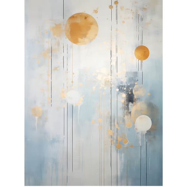 Golden Minimalism Golden Minimalism, 60x90 cm, sort aluminiumsramme, 230 gsm mat papir