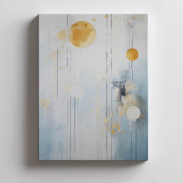 Golden Minimalism Golden Minimalism, 60x90 cm, sort aluminiumsramme, 230 gsm mat papir