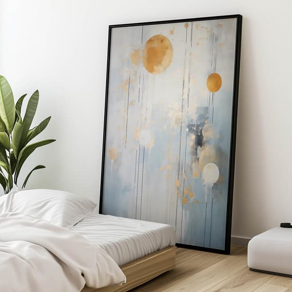 Golden Minimalism Golden Minimalism, 60x90 cm, sort aluminiumsramme, 230 gsm mat papir