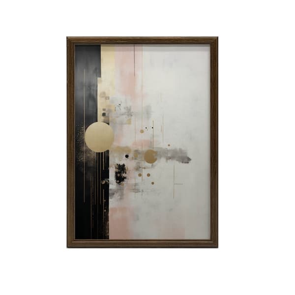Minimalistisk harmoni af farver Minimalistisk harmoni af farver, 50x70 cm, guld aluminiumsramme, 230 gsm mat papir