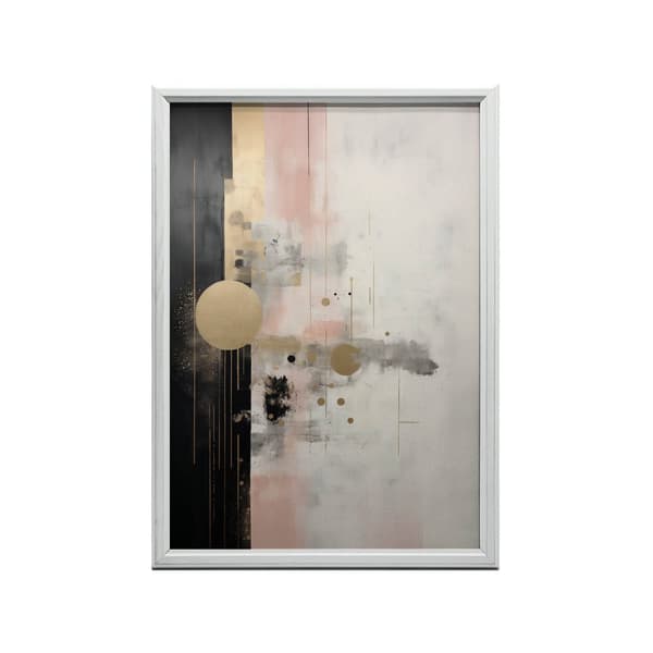 Minimalistisk harmoni af farver Minimalistisk harmoni af farver, 50x70 cm, guld aluminiumsramme, 230 gsm mat papir