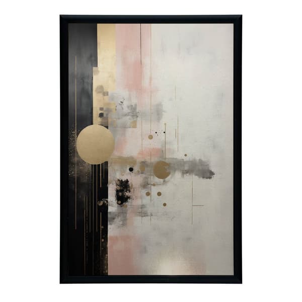Minimalistisk harmoni af farver Minimalistisk harmoni af farver, 50x70 cm, guld aluminiumsramme, 230 gsm mat papir