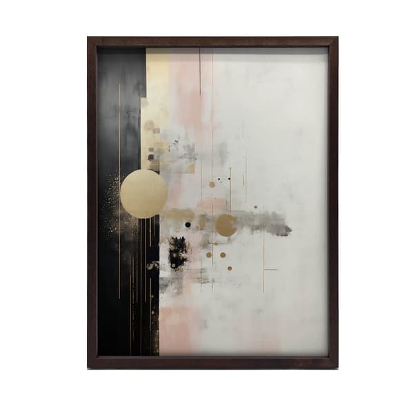 Minimalistisk harmoni af farver Minimalistisk harmoni af farver, 50x70 cm, guld aluminiumsramme, 230 gsm mat papir