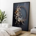 Miniatyrbillede 5 af 10: Magisk julekrans Magisk julekrans, 60x90 cm, guld aluminiumsramme, 230 gsm mat papir