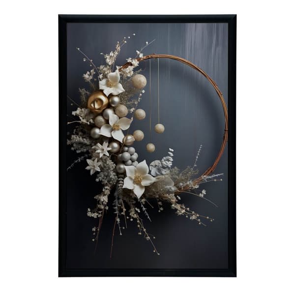 Magisk julekrans Magisk julekrans, 70x100 cm, guld aluminiumsramme, 230 gsm mat papir